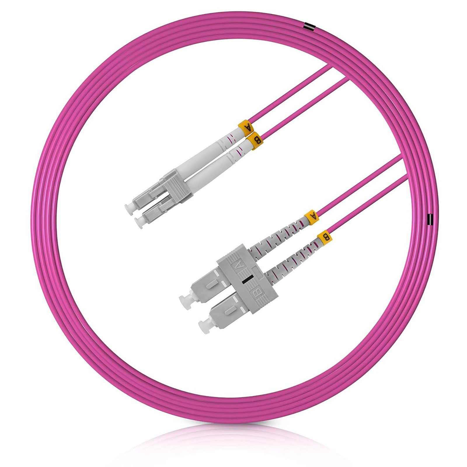 OM3 10G Fiber Patch Cord SC/LC Duplex 60M
